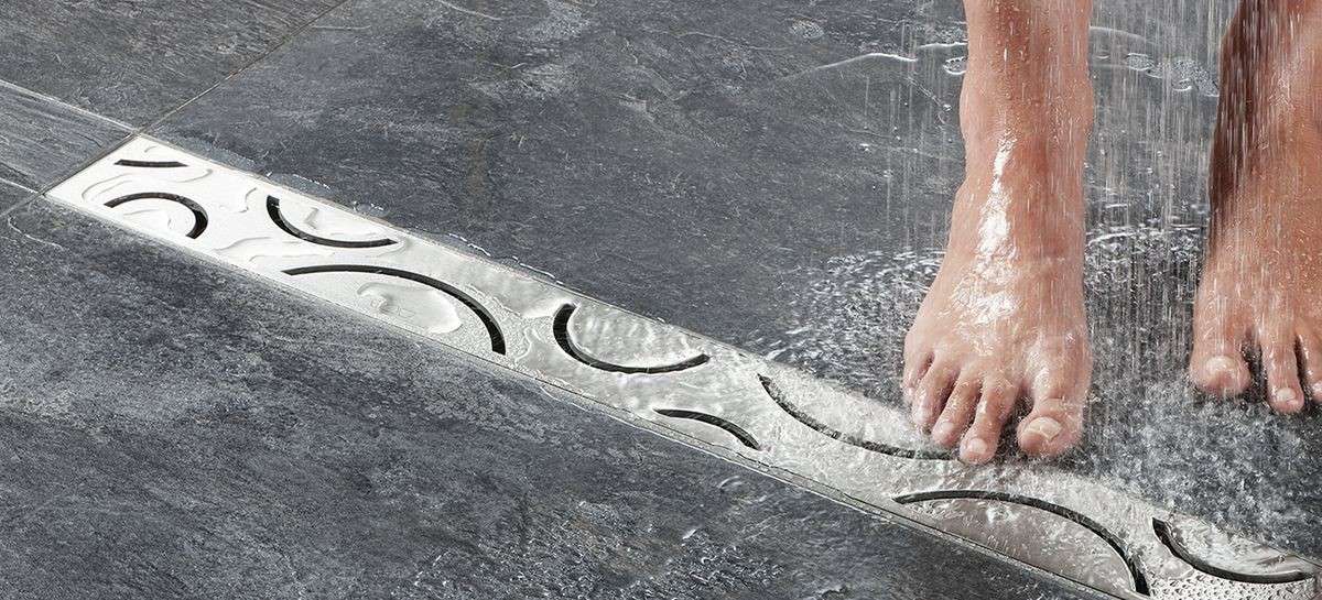 Linear Shower Drain System (Tile-Insert / Stainless Steel)